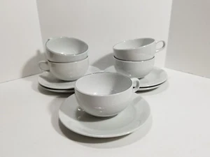 5 Royal Copenhagen 3042 Blue Line Espresso Demitasse Size Cup and Saucers 1 7/8" - Picture 1 of 7