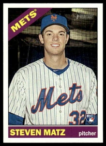 2015 Topps Heritage #630 Steven Matz RC New York Mets - Picture 1 of 2