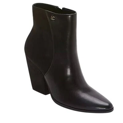Botines para mujer Liz Claiborne Utopía negros de tacón ancho talla 11M Foto 1 de 4