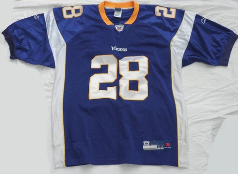 Minnesota Vikings Jersey Adrian Peterson #28 Reebok NFL Players Size 52 Stitched Cover
