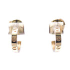 Cartier Mini Love Earrings No Stone Pink Gold (18K) Half Hoop Earring FVJW001267