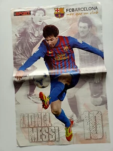 Lionel Messi / FC Barcelona - Double Sided Poster 18"x 11.5" 2011 - Picture 1 of 3