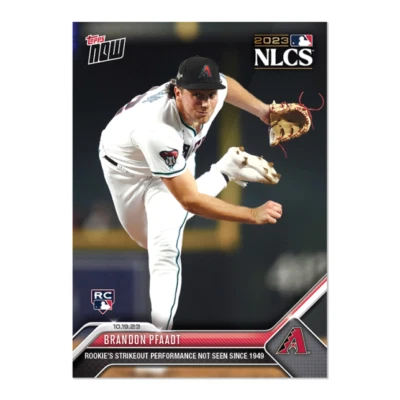 Brandon Pfaadt - 2023 MLB TOPPS NOW® Card 1018 - PR: 852 - Image 1 of 2