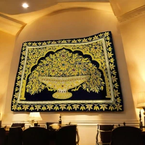 24"x36" Luxuriöse Wandbehang Stickerei Kunst für Samt Teppich Flur Dekore - Bild 1 von 5