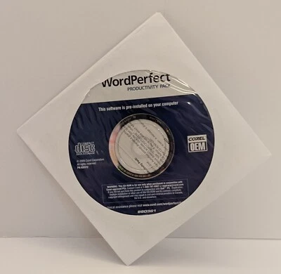 2005 WordPerfect Productivity Pack CD-ROM Corel OEM New and Sealed - Image 1 of 3