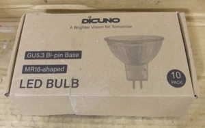Dicuno Gu 5.3 Bi Pin Bulbs Mr 16 - Picture 1 of 10
