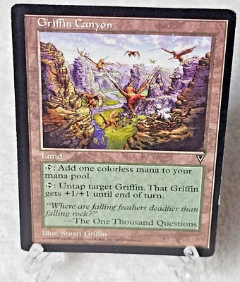MTG Griffin Canyon - Visions 1996 Magic The Gathering Card Rare LP - Image 1 of 4