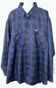 NUEVO SIN ETIQUETAS Camisa Dixxon Talla 5X Para Hombres Azul Negro Franela a Cuadros El Propósito Abotonada L/S - Imagen 1 de 9