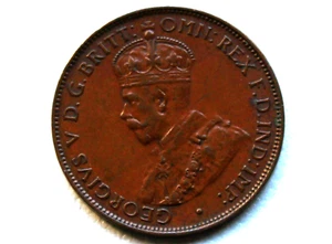 1936 HALFPENNY SCARCER IN CONDITION COIN 8 PEARLS FULL DIAMOND PREDECIMAL #GM013 - Picture 1 of 9