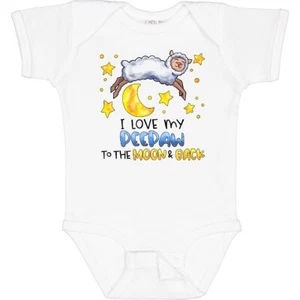 Inktastic I Love My Peepaw To The Moon And Back Cute Sheep Baby Bodysuit Family - Picture 1 of 13