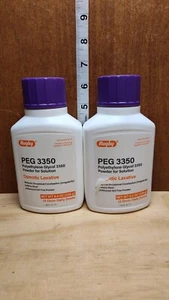 2 Pk Rugby PEG 3350 Polyethylene Glycol Laxative Powder 8.3oz each - Picture 1 of 5