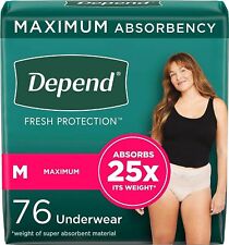 Depend Fresh Protection Adult Incontinence Underwear for Women (Formerly Depend