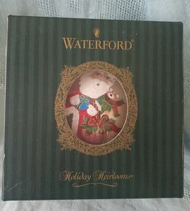 Waterford 2002 jährliche Weihnachtskugel Glas Ornament neu im Karton 4,5" - Bild 1 von 17
