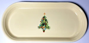 Fiesta Christmas Tree Bread Tray Homer Laughlin Ivory - Picture 1 of 3