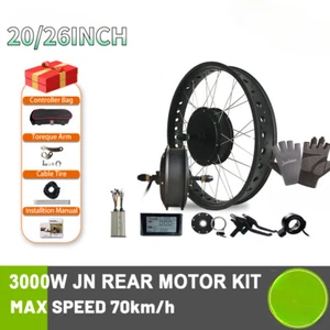 72V 3000W Snow Fat Bike E-bike Conversion Kit Rear Rotate/Cassette Hub Motor - Picture 1 of 25