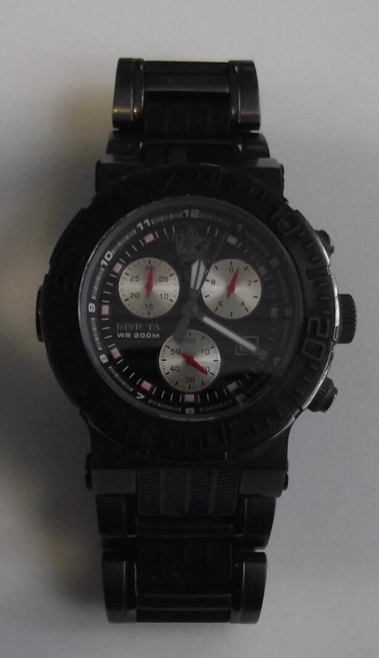 RARO Edição Limitada INVICTA Sea Base Relógio de Quartzo Masculino Preto MSRP $1795 - Imagem 1 de 4