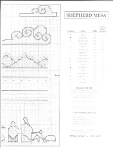 Meredith Mark Designs Shepherd Mesa 2010 Counted Cross Stitch Pattern - Picture 1 of 8
