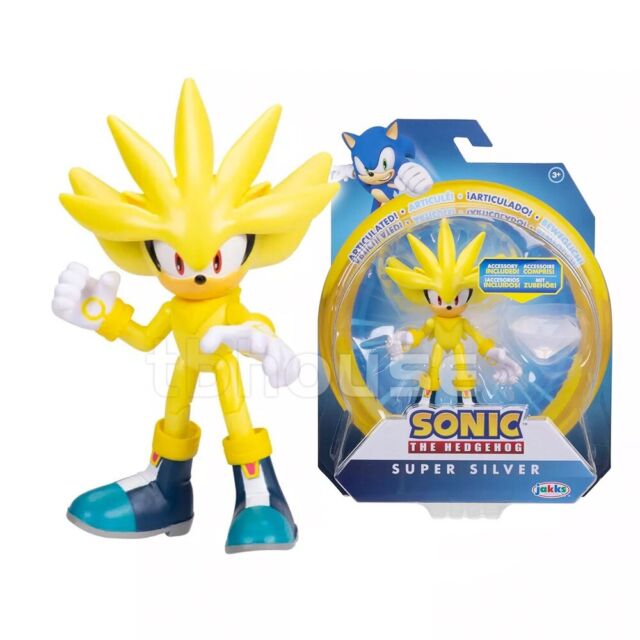 Boneco Super Sonic Amarelo Personagem Action Figure Articulado