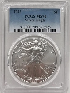 US SILVER EAGLE USA 1 OZ DOLLAR COIN 2023 PCGS MS70 - Picture 1 of 2