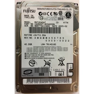 CA06297-B33400SN - Fujitsu 40GB 4200 RPM IDE 2.5" HDD - Picture 1 of 1