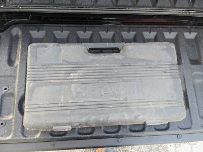 Genuine Hitachi Plastic Heavy Duty Carry Case Drill Box Case- Black  - Image 1 of 4