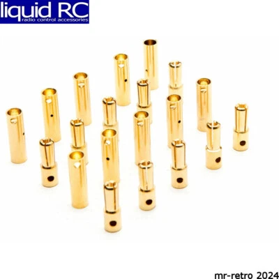 Dynamite C0087 Gold Bullet Connector Set 4mm 10 - Image 1 of 2