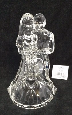 Marqués por Waterford Cristal Boda Novia y Novio Pastel Topper Hecho en Alemania Foto 1 de 4