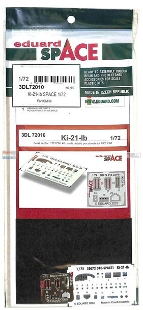 1/72 Eduard #3DL72010 Ki-21-Ib Sally Space 3D Interior for ICM Kit - Image 1 of 1