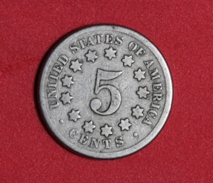 1869- Shield Nickel 5 Cent Piece #P26488 - Picture 1 of 2