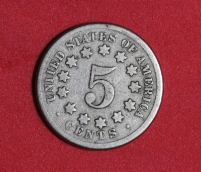 1869- Shield Nickel 5 Cent Piece #P26488 - Image 1 of 2