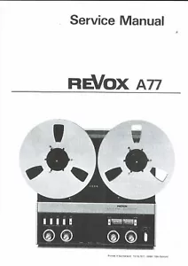 Revox A 77 service manual englisch Copy - Picture 1 of 1