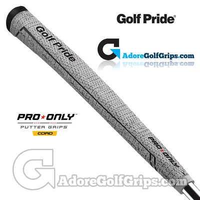 Neu Golf Pride Pro nur Red Star 72CC Full Cord Putter Griff - grau/schwarz