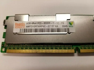 Hynix HMT31GR7AMP4C-G7 8GB PC-8500 DDR3 SDRAM Server Memory - Image 1 of 3