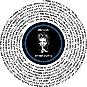 David Bowie Heroes T Shirt Ziggy Stardust Spiders From Mars Mick Ronson - Imagen 1 de 4