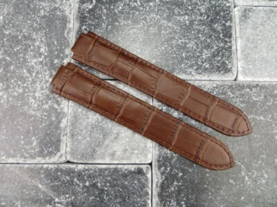 New 14mm Leather Strap Brown Watch Band CARTIER Ballon Bleu Single Fold Small x1 - Image 1 of 4