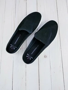 ISAAC MIZRAHI LIVE ! $69 Leather or Suede Slide Sneakers- Black- Size 9 M - Picture 1 of 7