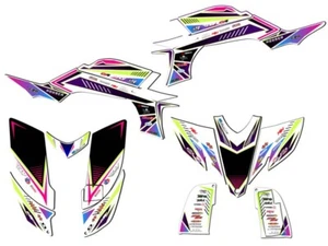 2003-2013 (modelo de carbono marco de acero) YFZ 450 SURGE rosa Senge kit de gráficos - Imagen 1 de 7