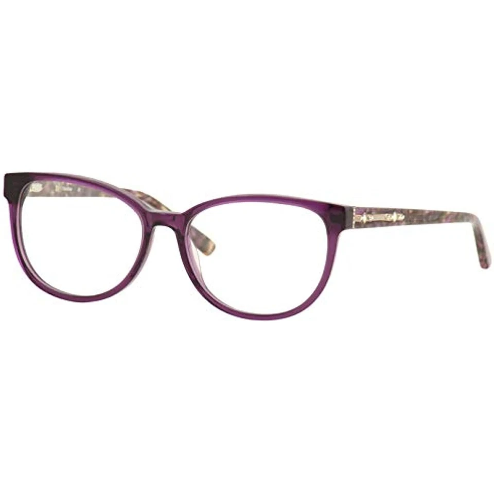 NEW Bebe BB5166 500 Plum Eyeglasses 52mm with Swarovski Crystals & Bebe Case - Image 1 of 1
