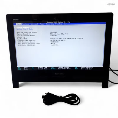 Lenovo ThinkCentre Edge 91Z 21.5" All in One i5-2400S 4GB 500GB HDD Boots/Bios - Image 1 of 4