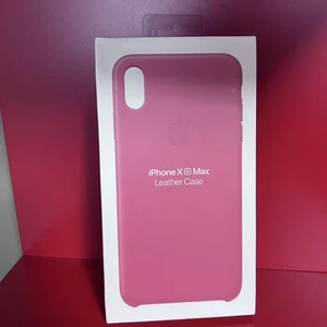 Custodia in pelle originale/originale Apple iPhone XS Max - rosa peonia - nuova - Foto 1 di 4
