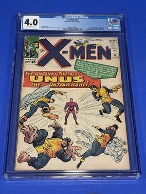 X-Men 8 CGC 4.0 VG OW to White 1st Appearance Unus Untouchable Marvel Comic 1964 - Image 1 of 3