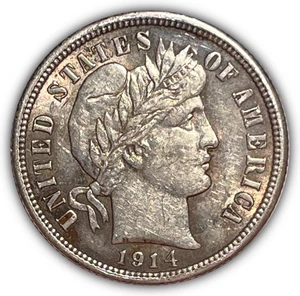 Silbermünze Barber 1914 fast Stempelglanz vz #24707 - Bild 1 von 3