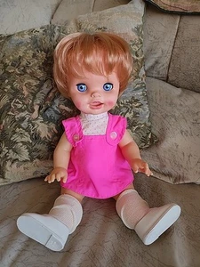 1972 Mattel Saucy Expressions Puppe Augen/Mund bewegen 17 Zoll groß - Bild 1 von 13