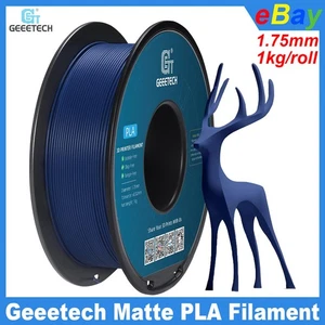 GEEETECH 3D Printer Filament Matte PLA 1.75mm 1kg Matte Navy Blue Matte Texture - Picture 1 of 8
