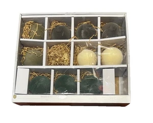 2024 Studio McGee 11er Set beflockter Samt Christbaumschmuck Schwelle - Bild 1 von 4