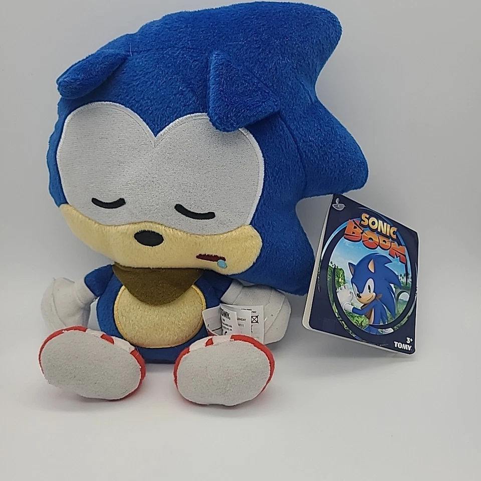 Raro juguete de peluche Sonic Boom Sleeping Sonic The Hedgehog 10" de Tomy T22343 Foto 1 de 4