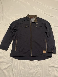 Snap On Tools Men's XL Soft Shell Jacket Black Nylon Full Zippered Front - Picture 1 of 7