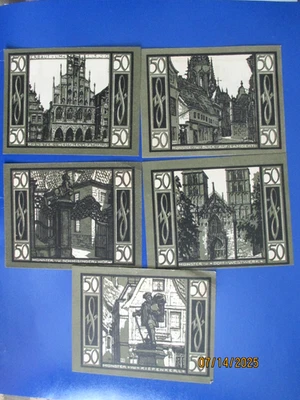 德国,50 Pfennig,Notgeld,5 张纸币,1921 年,#5 — 第 1/2 张图片