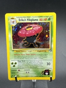 Erika's Vileplume 5/132 WOTC Gym Heroes Unlimited Rare Holo Pokemon Card - Picture 1 of 23