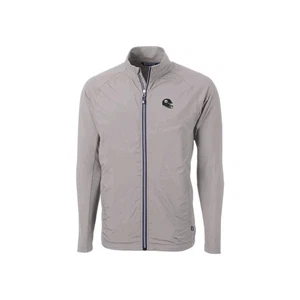 Pittsburgh Steelers Helmet Men's Cutter And Buck Full Zip Up Jacket NFL Gray - Picture 1 of 6